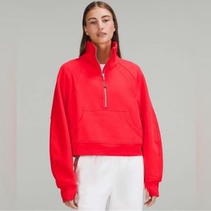 Lunar New Year Scuba Oversized Half-Zip Hoodie